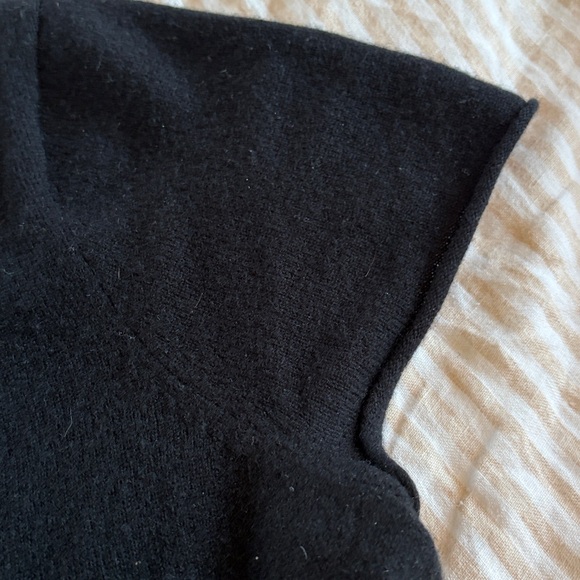 J. Crew Cashmere relaxed t shirt size L black - Picture 6 of 8